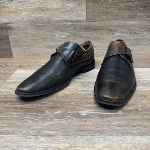 Florsheim Sorrento Brown Monk Strap Dress Shoe Men's Size 10.5 - Picture 1 of 7